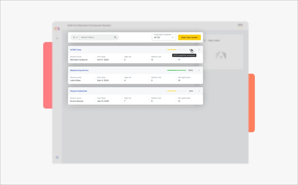 Self-Service Dashboard