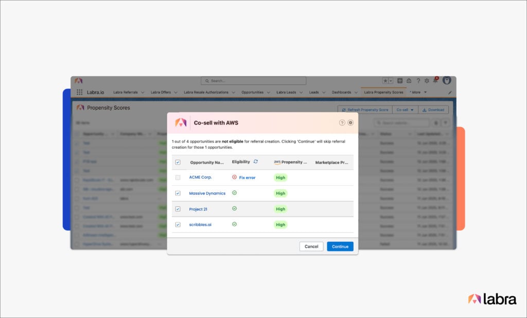 If an opportunity isn’t eligible, Labra highlights the issue and helps you fix it instantly.