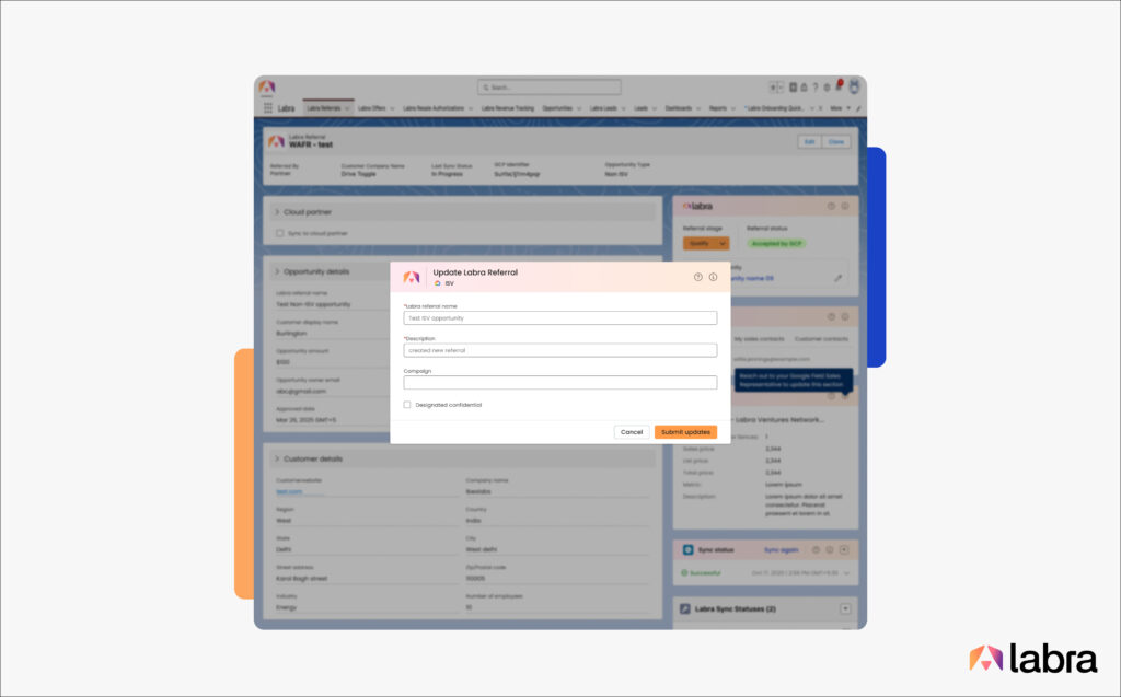 Google Cloud Co-sell Automation within Salesforce