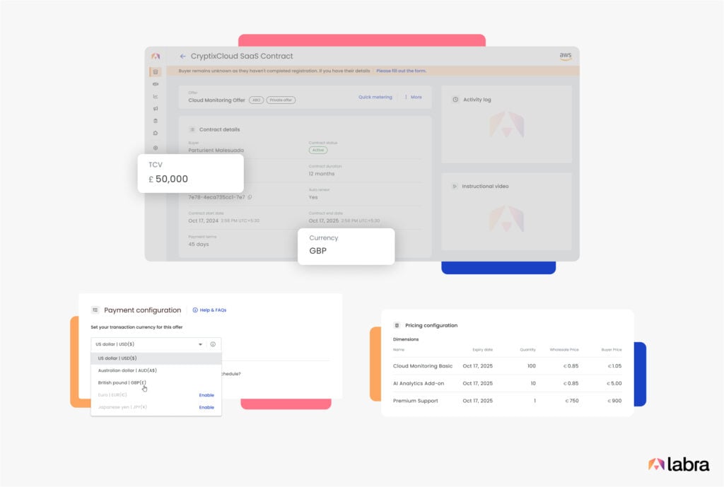 Labra's multi-currency features
