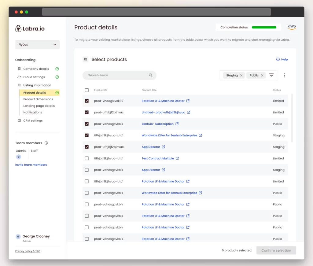 Migrating listings from competitor to Labra